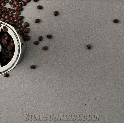 D4003 Sleek Concrete Light Grey Quartz Stone with Matt Finish for Both Kitchen Bathroom and Comercial Sector Countertop Worktop and Bench Top