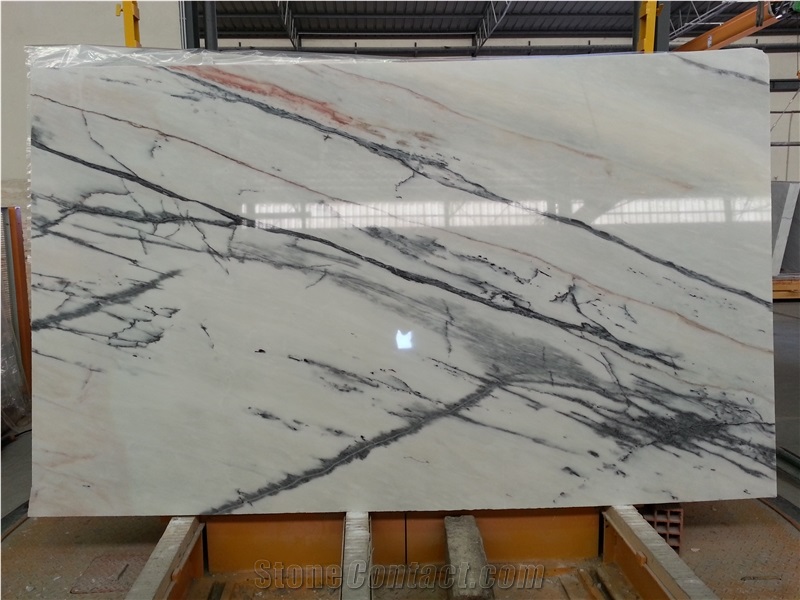 Calacatta Nero, White Marble with Black Veins Portugal Slabs & Tiles