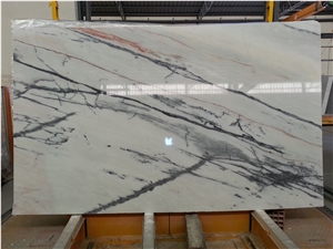 Calacatta Nero, White Marble with Black Veins Portugal Slabs & Tiles
