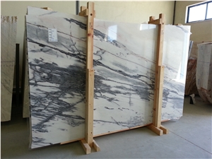 Calacatta Nero, White Marble with Black Veins Portugal Slabs & Tiles