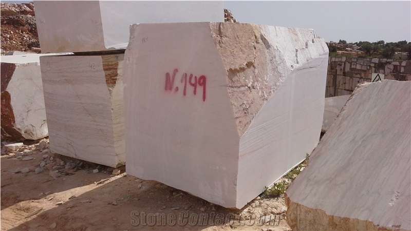 Estremoz White Luxury Marble Block, Branco Estremoz Extra, White Portugal Marble Block