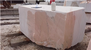 Pink Marble Blocks with Black Veins