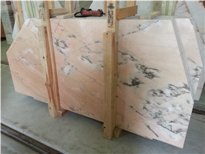 Rosa Portogallo Venato Marble, Rosa Portugal Marble with Black or Brown Veins, Pink Marble Slabs & Tiles, Rosa Portogallo Salmonato Pink Marble