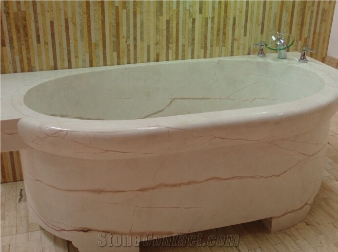Decorative White Onyx Bathtub