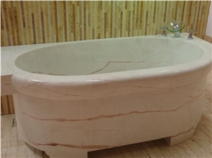 Decorative White Onyx Bathtub