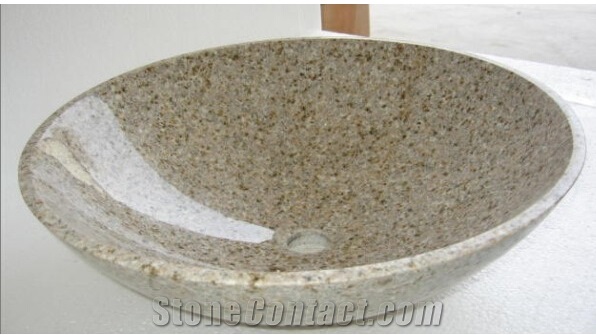 Durable Rustic Gold G682 Farm Sink, Stone Kitchen Sink