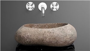 Brown Granite Sink & Basin, Good Quality Bowl on Sales, High Quality Polished Special Shape Sells from China Factory