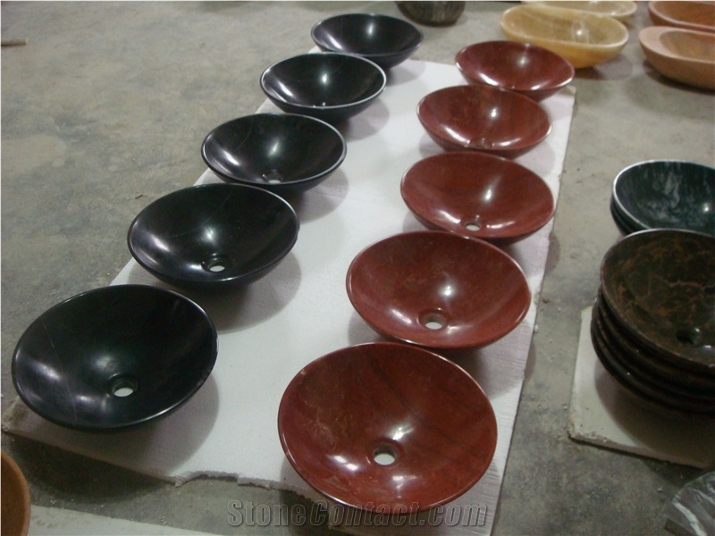 Brown Granite Sink & Basin, Good Quality Bowl on Sales, High Quality Polished Special Shape Sells from China Factory