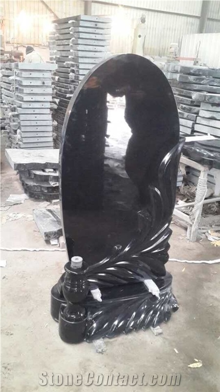 Hebei Apsolute Black Tombstones, Hebei Apsolute Black Tombstones for Easteurope Stile, Hebei Apsolute Black Tombstones Series for Usa, Hebei Apsolute Black Tomstones for Russia Market Specila Series
