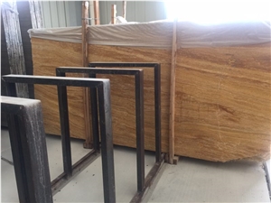 High Quality Iran and Turkey Natural Stone -Yellow Travertine Big Slabs and Tiles for Wall and Flooring Cover -Owned Factory