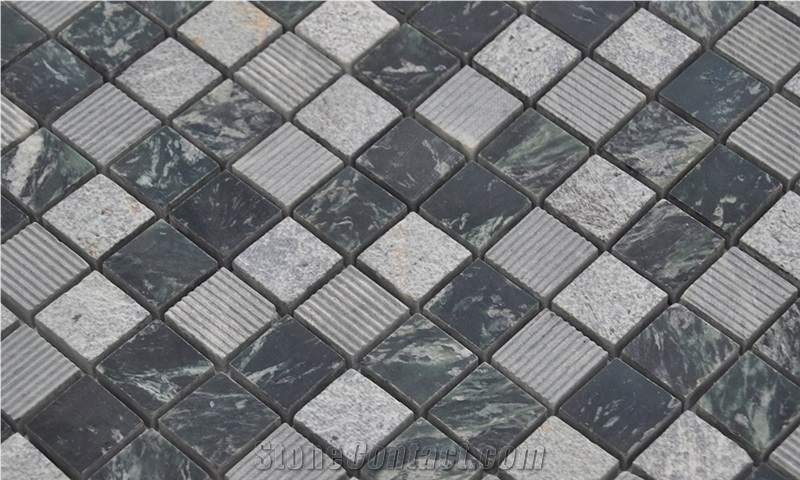 Multicolor Glass Mosaic Tile, Mixed with Ceramic Tile, All Kinds Of Color Choose, Square Shape Mosaic for Floor & Wall