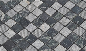 Multicolor Glass Mosaic Tile, Mixed with Ceramic Tile, All Kinds Of Color Choose, Square Shape Mosaic for Floor & Wall