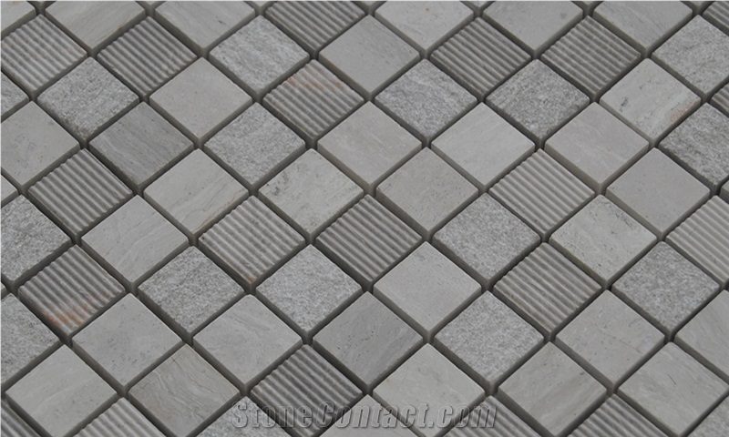 Natural Polished Marble Stone Mosaic - Resin and Ceramic Wall and Floor Mosaic -For Luxury Hotel Commercial Project Use
