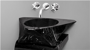 Nero Marquina Marble Natural Stone Sink & Basin, Special Design Good Polished Bowls, Hot Sell China Sink