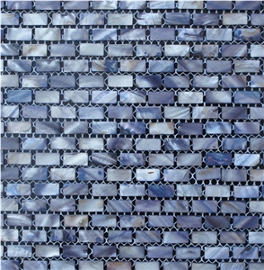 New Design and Popular Purple Pearl Shell Chips Mosaic Tiles Pattern for Wall and Floor Decoration -Supreme Quality