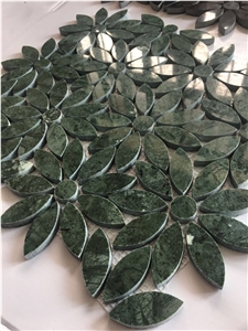 Verde Green Mosaic Series, Verde Green Mosaic,3d Glass Wall Mosaic/ Floor Mosaic Glass Mosaic Metal Mosaic Pearl Shell Mosaic Polished Mosaic Split/Mosaic Pattern / Manmade Stone Mosaic Pattern
