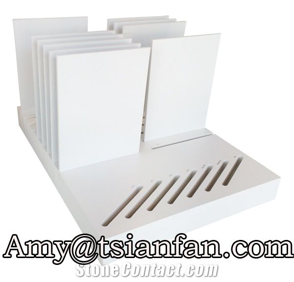 Desktop Wood Counter Stand For Marble Stone