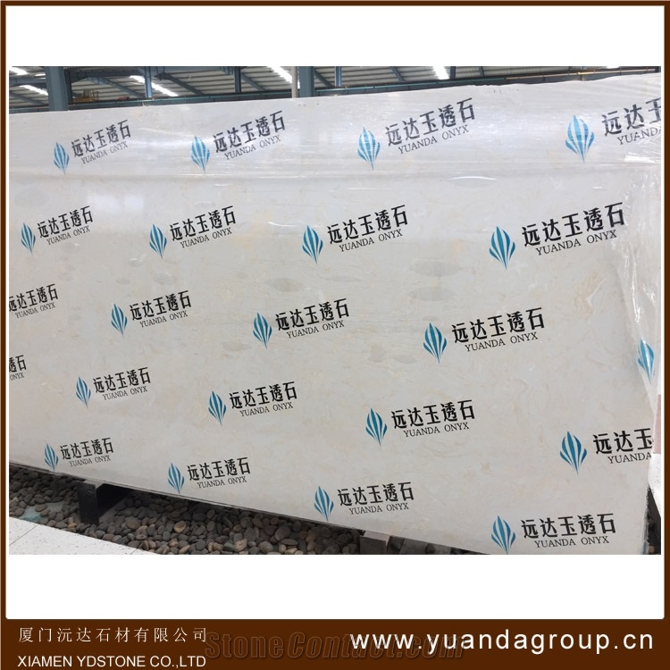 Beige Artificial Onyx Laminated Slabs