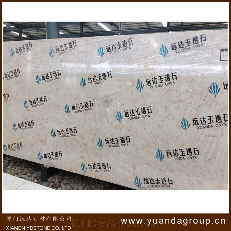 Yellow Dragon Onyx Artificial Stone Slabs