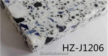 Green Atificial Terrazzo Tiles Stone