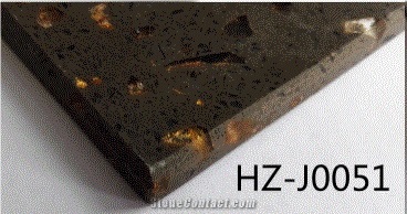 Beautiful Black Atificial Terrazzo Tiles