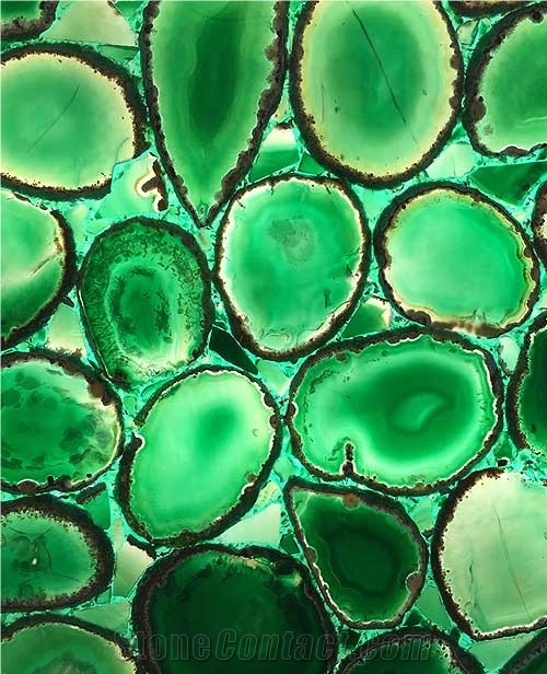 High Quality Multi-Color Semiprecious Stone Slabs