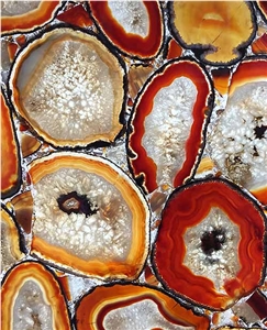 High Quality Multi-Color Semiprecious Stone Slabs