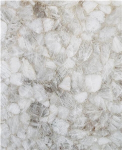 Lilac Semiprecious Stone Tiles Multi-Color Crystal