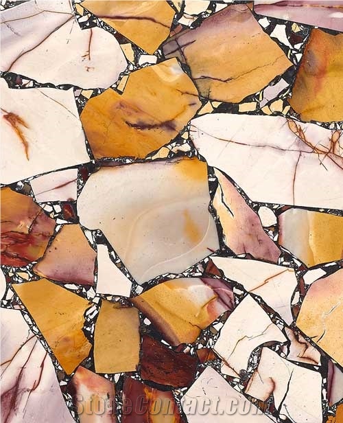 Semiprecious Stone Slabs Multi-Color Slabs
