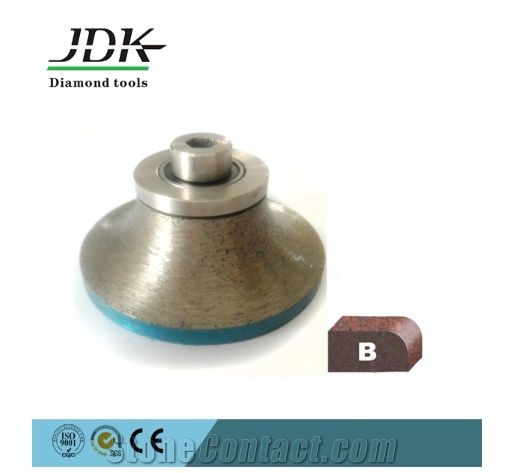 B-Shape Diamond Profiling Wheel Router Bit for Granite