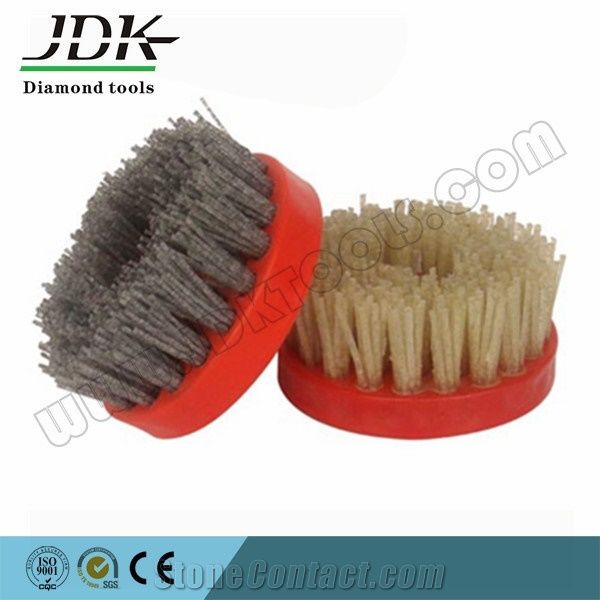 Jdk Round Diamond Brush and Silicon Carbide Brush for Granite