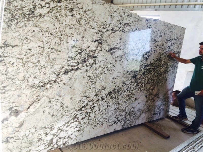 India Alaska White Granite Slabs
