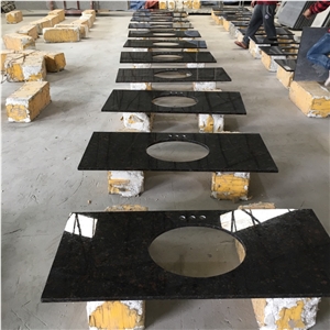 Tan Brown Granite Polished Vanity Tops / Bathroom Countertops,Bathroom Vanity Tops,Custom Vanity Tops