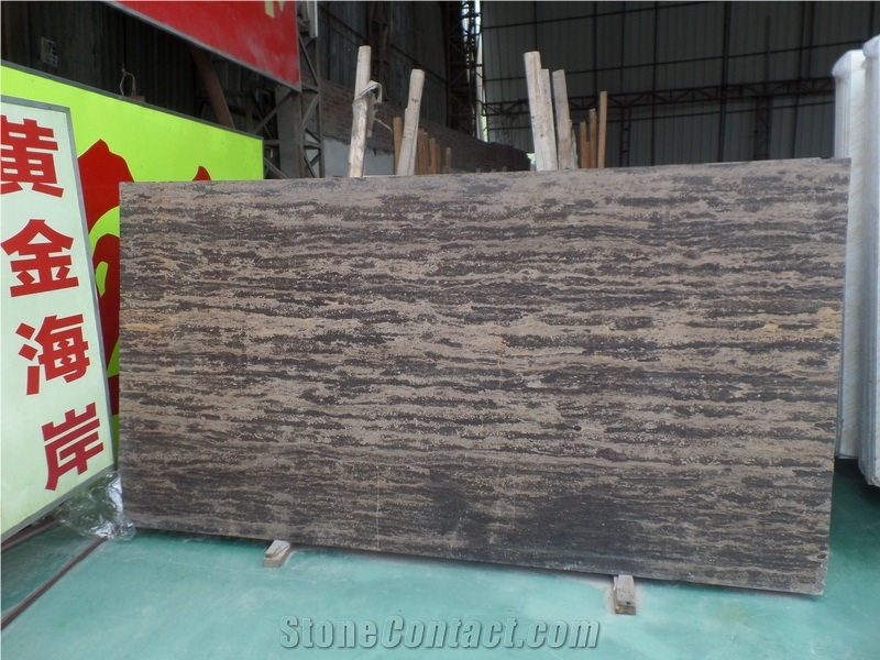 Professional Biggest Factory Brown Golden Beach Marble