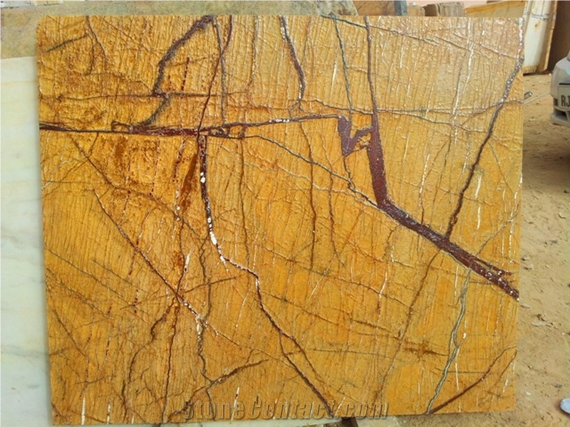 Professional Biggest Factory Rainforest Brown Marble Slabs,Tiles