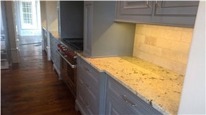 Snow Fall Granite Custom Kitchen Countertop