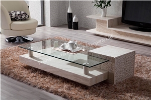 Modern High Quality Polishied Kozani White Marble Coffee Table Modern High Quality Polishied Kozani White Marble Coffee Table