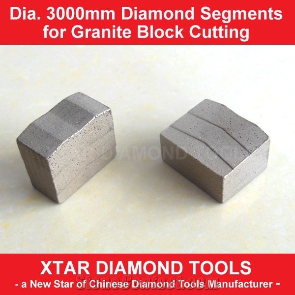 Dia.3000mm Diamond Segment for Granite Blocks Cutting
