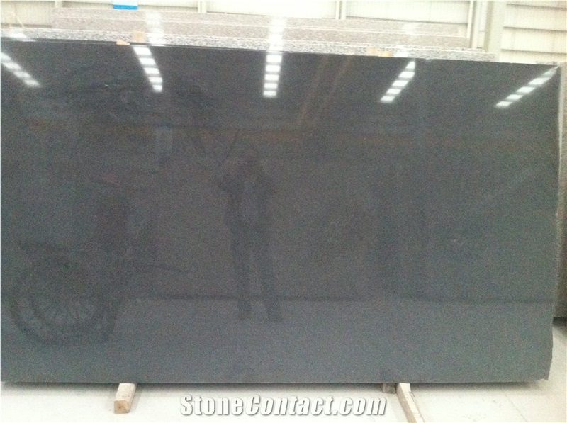 China Natural G654/G3554 Sesame Black/China Nero Impala Granite 2&3cm Polished Big Slabs, Indoor&Ourdoor Wall Cladding/Floor Covering/Building Stone