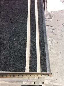 China Natural G654/G3554 Sesame Black Granite/China Nero Impala/Charcoal Black Granite Stairs&Steps, Anti-Slip Elevator Covering/Floor Paving/Building Project