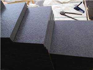 China Natural G654 Sesame Black/China Nero Impala/Charcoal Black Granite Polished/Flamed Tiles, 1/1.2/1.5/2/3/5cm, Wall Cladding/Floor Paving/Project