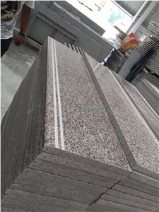 China Natural G657 Bianco Oriental Sunset/Light Pink/ Rosa Luna Granite Polished Stair&Step, Anti-Slip Elevator Covering/Floor Paving/Building Project