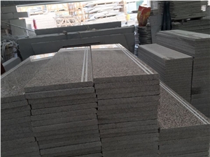 China Natural G657 Bianco Oriental Sunset/Light Pink/ Rosa Luna Granite Polished Stair&Step, Anti-Slip Elevator Covering/Floor Paving/Building Project