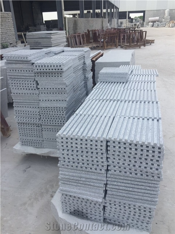 China Natural Grey Stone New G603/Hubei Sesame/Bianco Crystal Granite Anti-Slip Road Pavers, Road Covering Tiles, Stripe Blind Stone, Landscaping