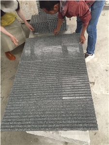 China Natural Grey Stone New G603/Hubei Sesame/Bianco Crystal Granite Anti-Slip Road Pavers, Road Covering Tiles, Stripe Blind Stone, Landscaping