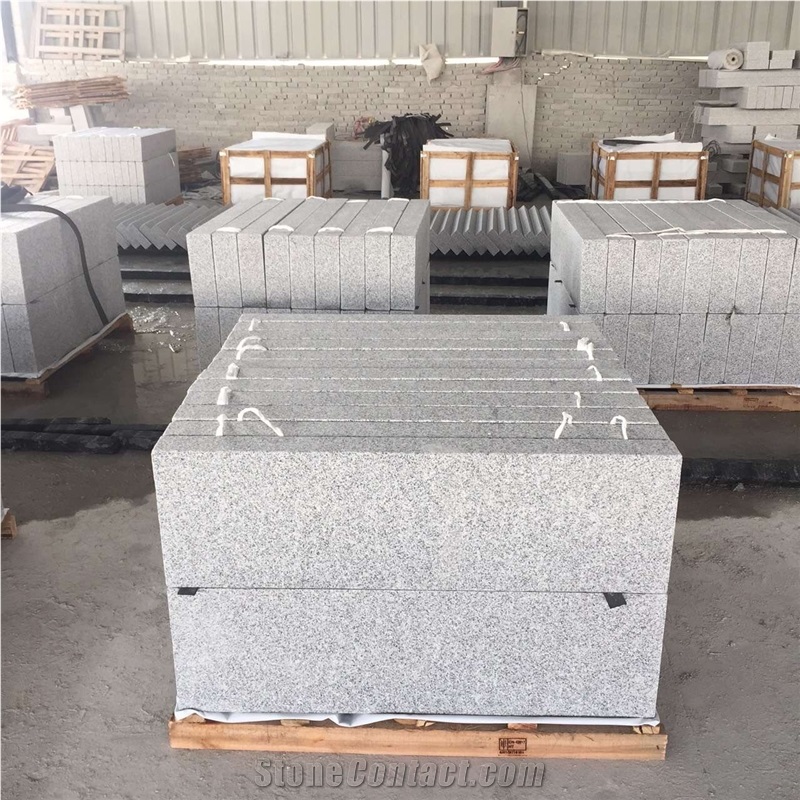 China Natural Stone New G603/Hubei Sesame/New Bianco Crystal Granite Polished/Flamed Tiles, 1/1.2/1.5/1.8/2/3/5cm, Wall Cladding/Floor Paving/Project