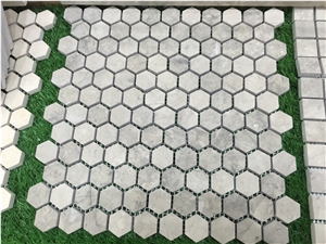 Tunisia Thala Grey Limestone Mosaics, Makthar Gris, Polished/Honed Tiles, Interior Wall and Floor Covering Stone,Bc-Lm3002