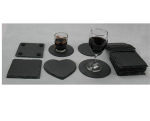Cheap Black Slate Plates, Grey Slate Tableware, Slate Cheese Board with Laser Engraved, Wholesale Slate Tableware