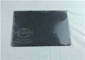 Natural Black Slate Table Ware Set , Good Quality Competitive Price Slate Cheese Dish