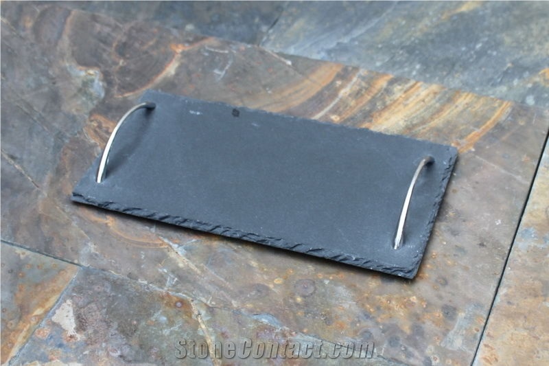 Natural Rectangle Slate Plate Slate Cheese Slate Tray Series